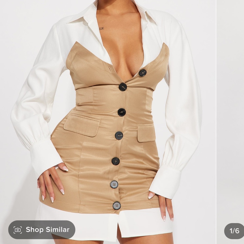 Button up dress